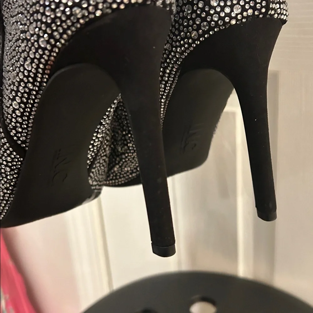 Tall Rhinestone Boots Size 12 - Picture 7 of 10